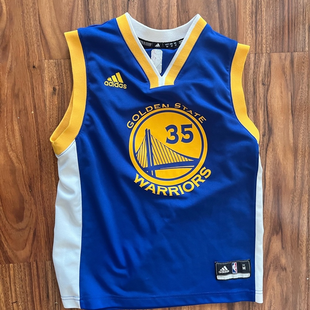 Vintage nba Kevin Durant #35 Golden State Warriors youth adidas jersey sz medium